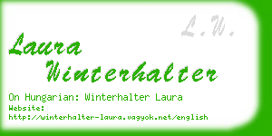 laura winterhalter business card